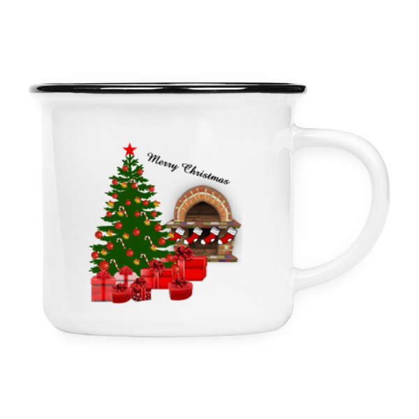 Keramikáček s potiskem Merry Christmas