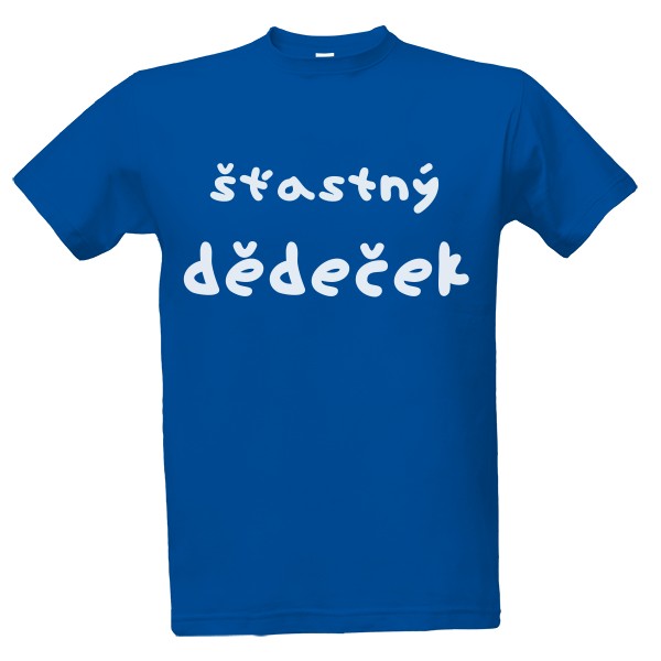 Tričko s potiskem Šťastný dědeček