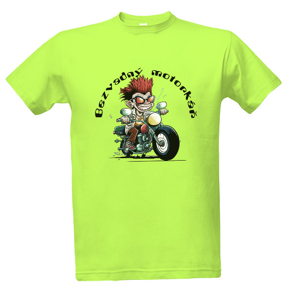 Tričko s potiskem Bezvadný motorkář