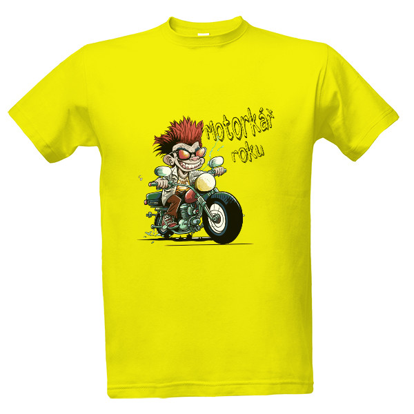 Tričko s potiskem Motorkář roku